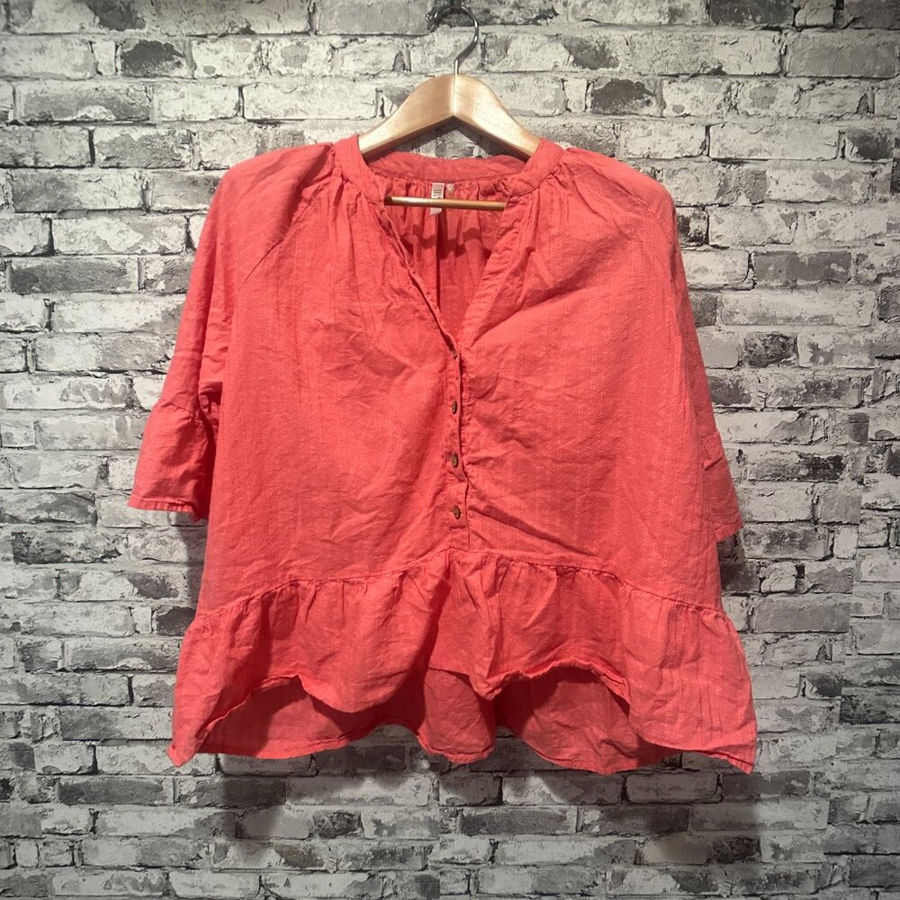 EUC Kaktus Women's 100% Cotton Pink Blouse Size Small